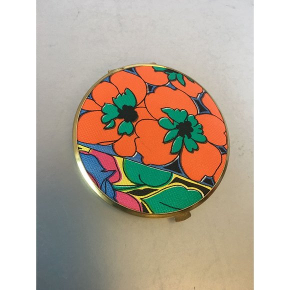 Psychedelic Compact Mirror Vintage Accessories made in Western Germany main image 8
